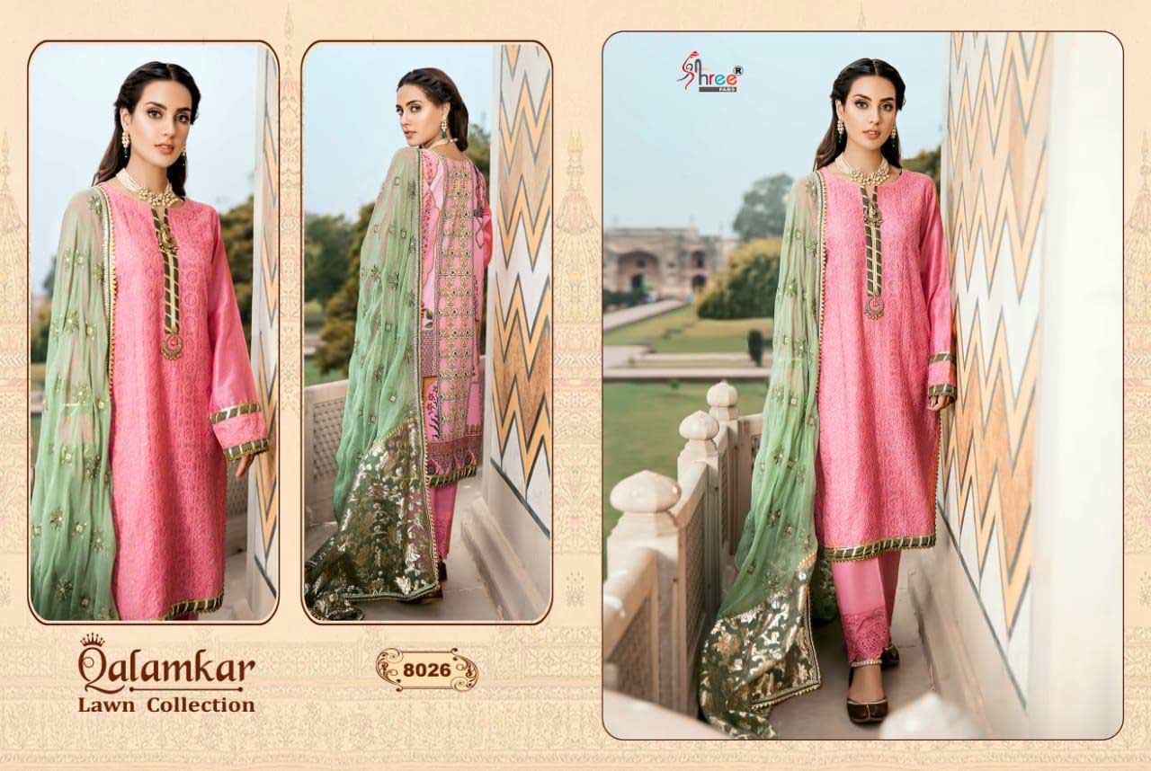 Shree Fabs Qalamkar Lawn Collection Cotton Suit Shree Fabs Qalamkar Lawn Collection Cotton Suit